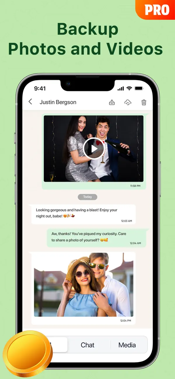 Screenshot #2 pour Backup my Chats & Photos Pro