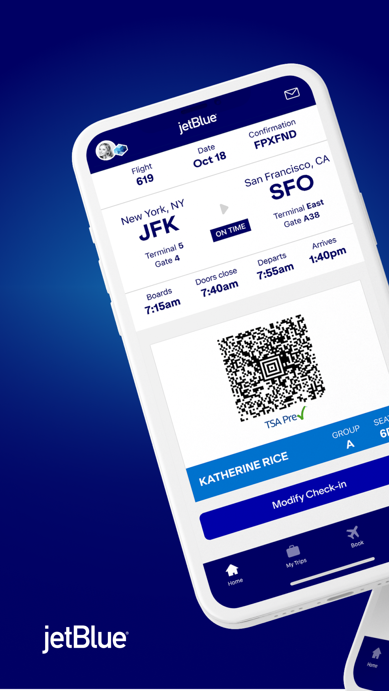 JetBlue - Book & manage trips screenshot 1