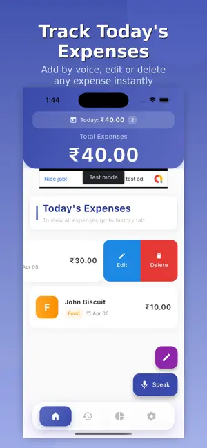 Daily expense with Voice AI screenshot 1