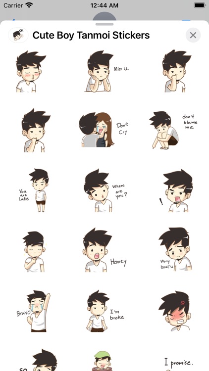 Cute Boy Tanmoi Stickers screenshot-4