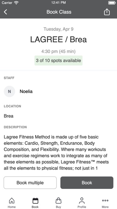 Trim Fitness Studios Screenshot
