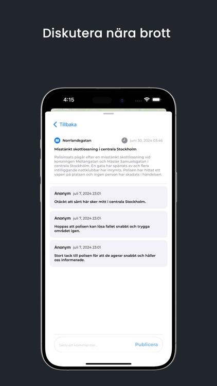 Stadsvakt: Händelser nära dig screenshot-3