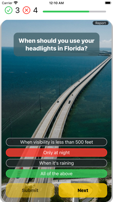 Florida DMV Practice Test 2025 Screenshot