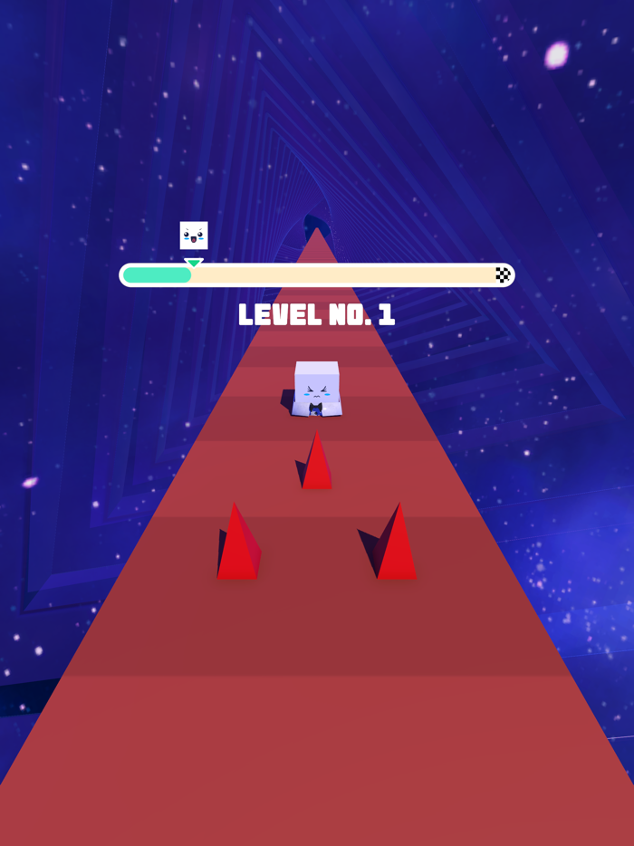 Galaxy Slider Cube Run Game