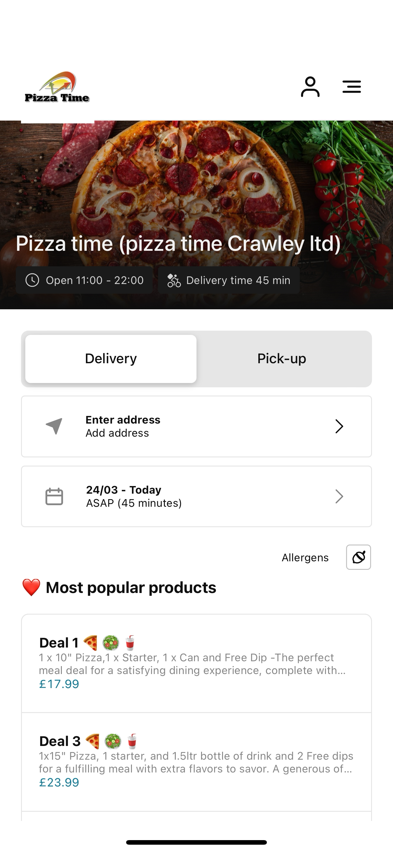 Pizza Time Crawley