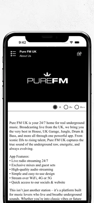 Pure FM UK screenshot 4