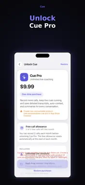 Cue - Live Coach screenshot 7