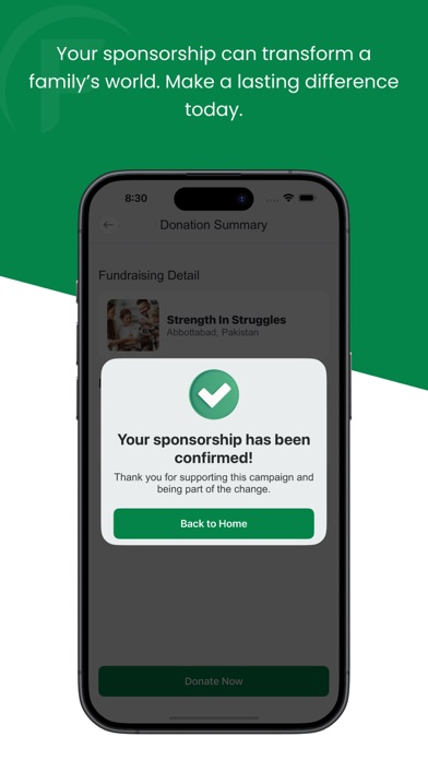 Sponsify – Small Acts Matter iPhone screenshot 5 - Finance app