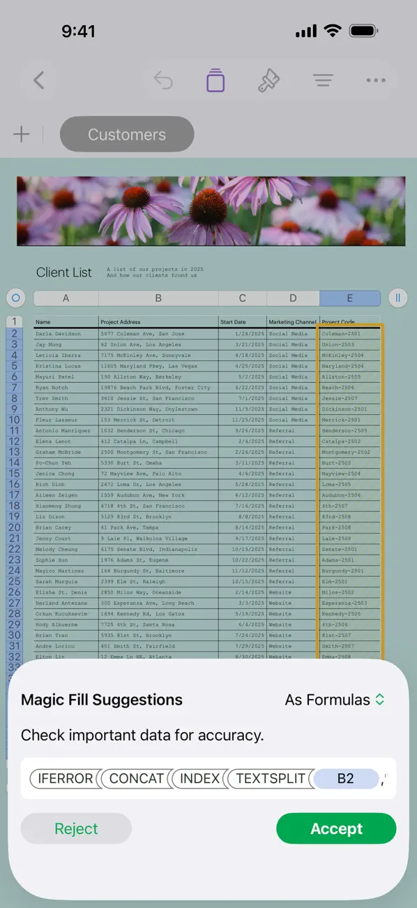 #5. Numbers: Make Spreadsheets (iOS) By: Apple
