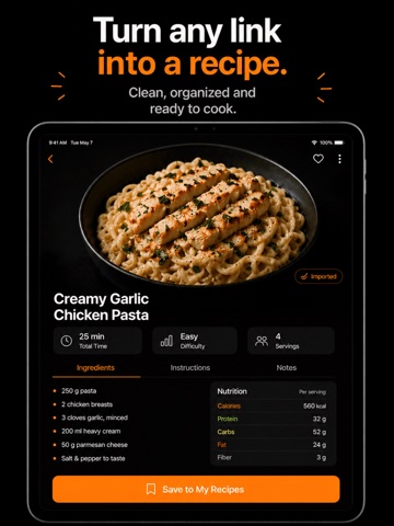 Recipezy: Recipe Organizer iPad screenshot