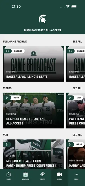 Michigan State Athletics screenshot 3