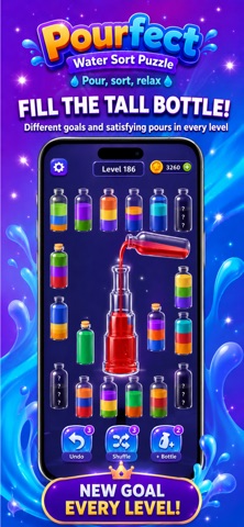Pourfect: Water Sort Puzzle Screenshot 2 of 3