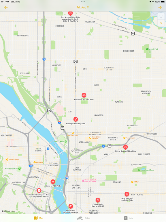 Bike Fun - Group Ride Calendar iPad screenshot 10 - Lifestyle app