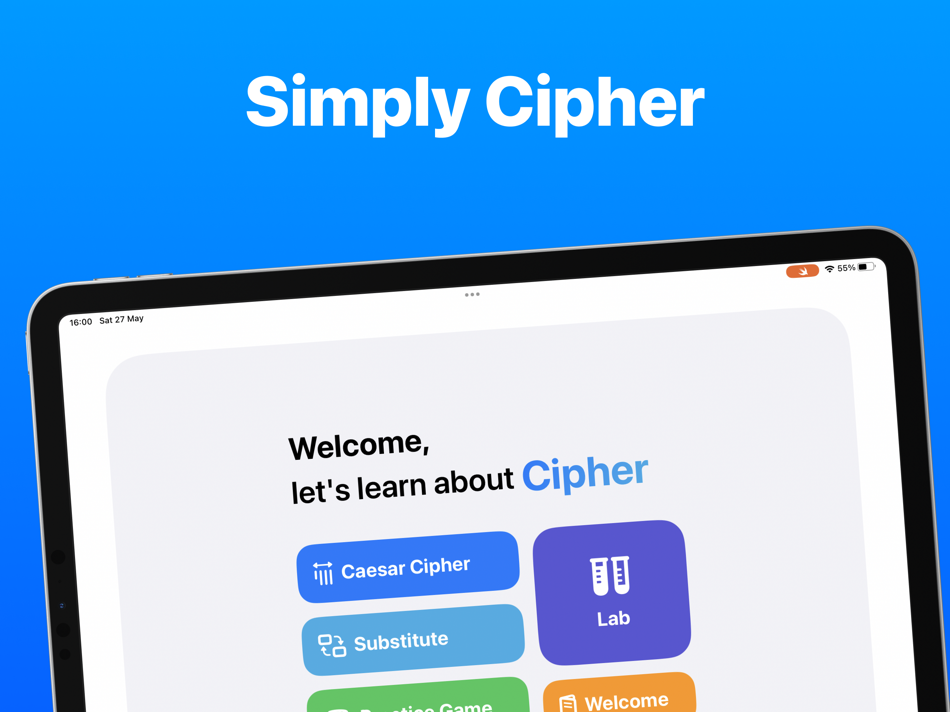 #1. Simply Cipher (iOS) 由: Manita Trakansirorut