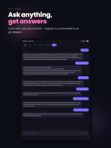 NoteMind AI – AI Notebook iPad screenshot