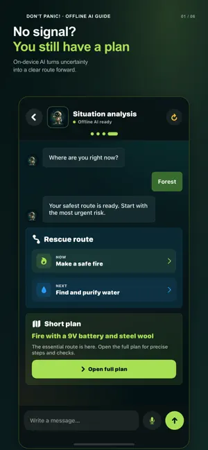 Don’t Panic! Offline AI Guide screenshot 1