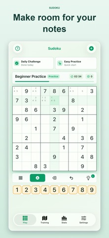 Sudoku - Daily & Training Screenshot 4 of 6