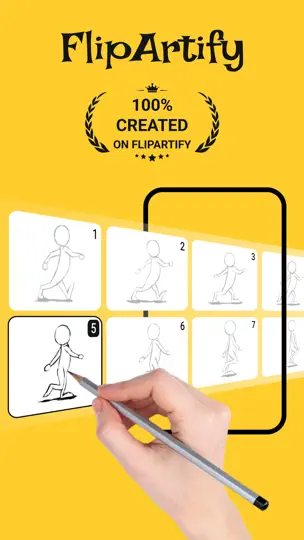 Capture d'écran de FlipArtify - 2D Draw Animation sur iPhone 1