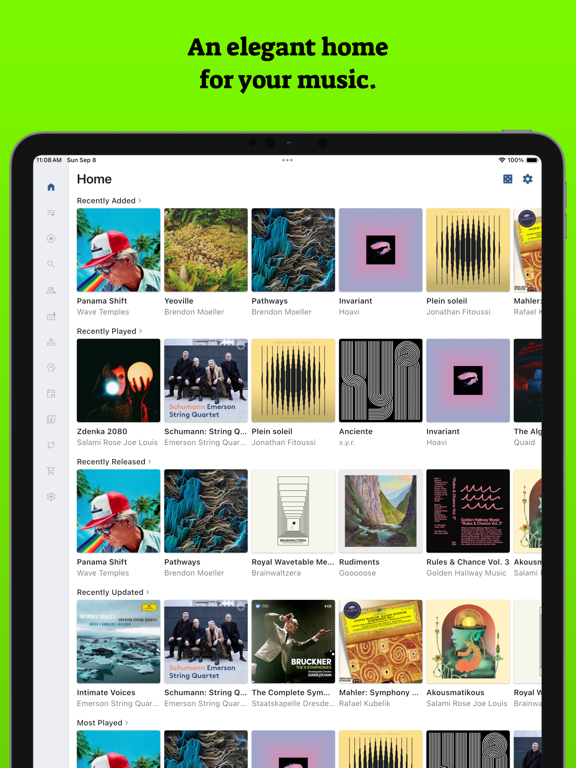 MiniMoon Music iPad screenshot 1 - Music app