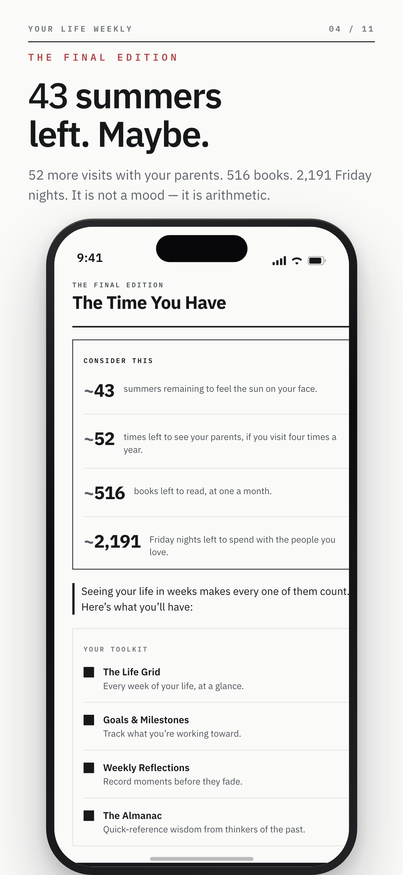 Your Life Weekly screenshot 4