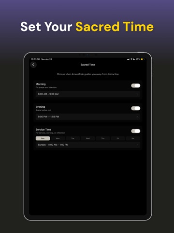 AmenMode: Bible & Daily Habit iPad screenshot