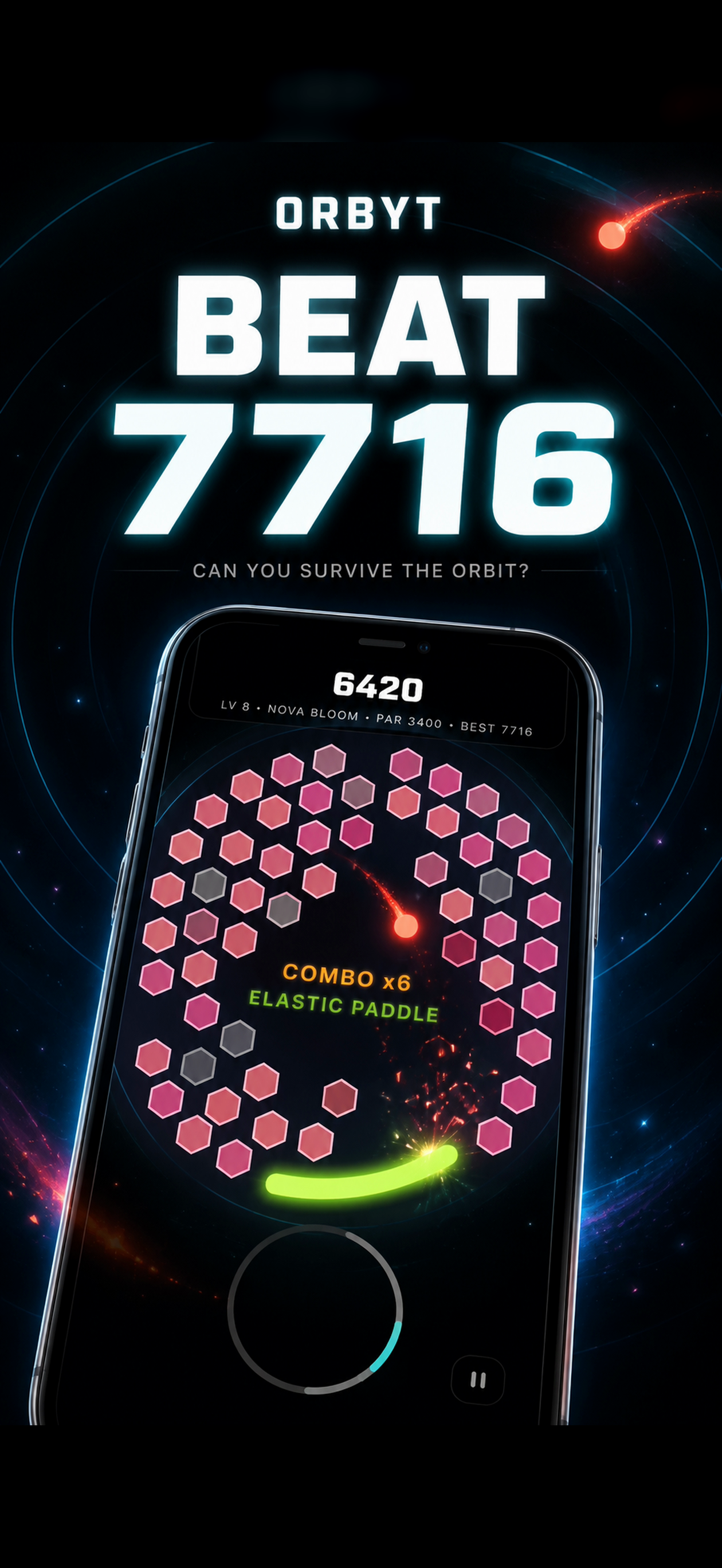 Orbyt : Circular Pong Game screenshot 3