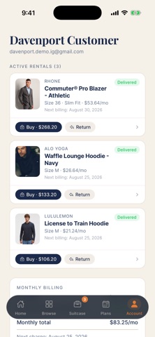 Davenport Wardrobe screenshot
