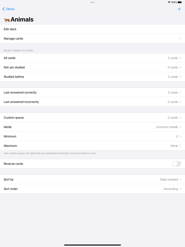 Amazing Flash Cards Screenshot