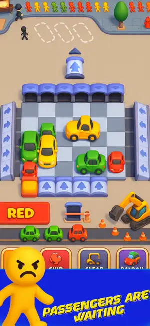 Color Car Escape: Bus Jam 3D screenshot 2