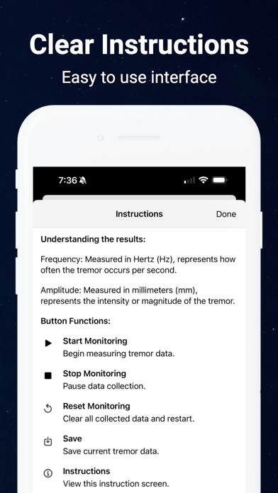 Tremor Monitor Screenshot