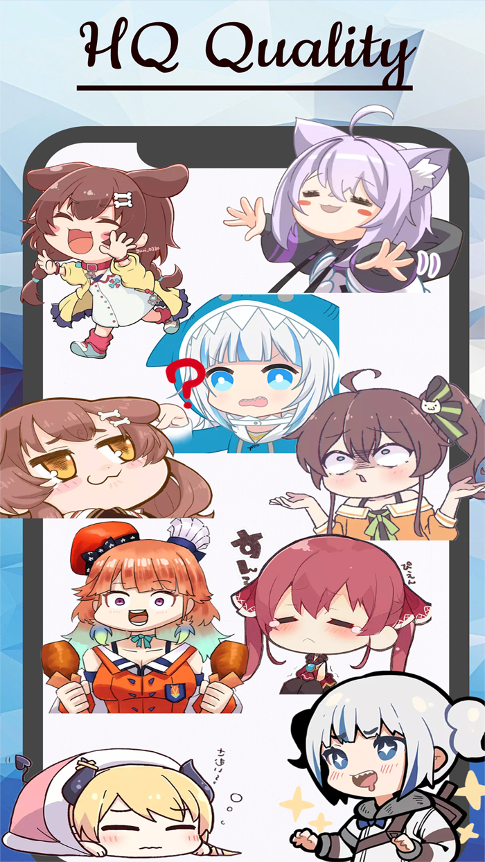 Funny Shibi Anime stickers