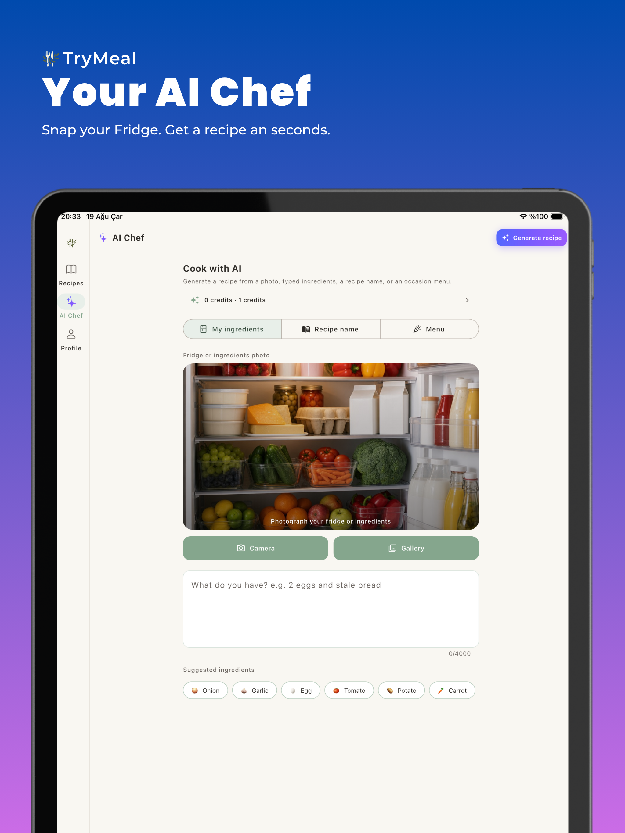 TryMeal AI Recipe & Meal Chef screenshot 8