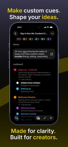Cueboard - Creator Shot Lists Screenshot 3 of 6