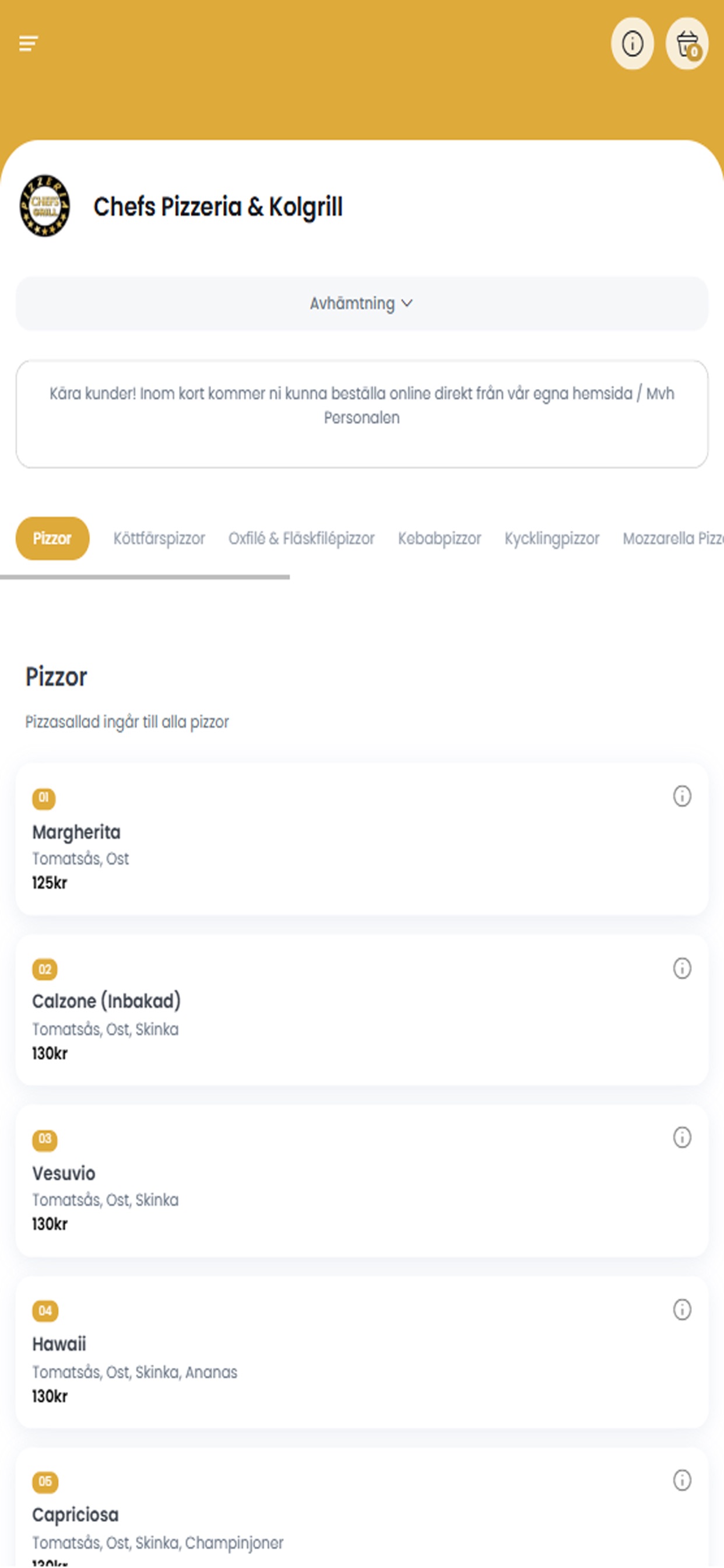 Screenshot 1 of Chefs Pizzeria & Kolgrill