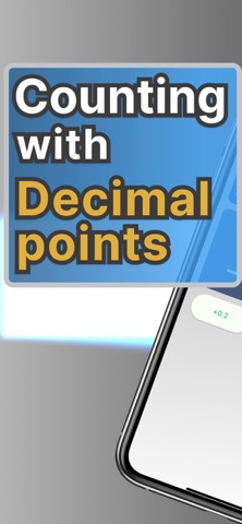 Decimal Tally Counter w/ Limit iPhone screenshot