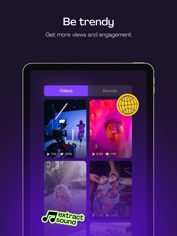 TiktoSave Repost & Save video iPad screenshot 4 - Social Networking app