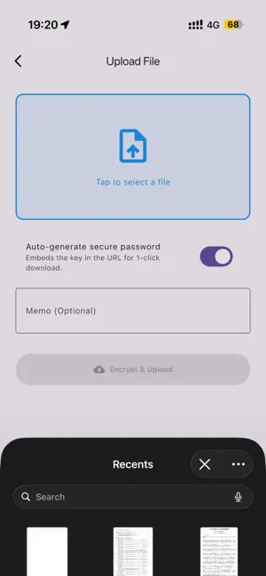 Encrypted Temp Storage screenshot 4