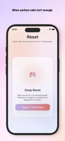 Screenshot von Reset – Instant Mental Clarity auf dem iPhone 6