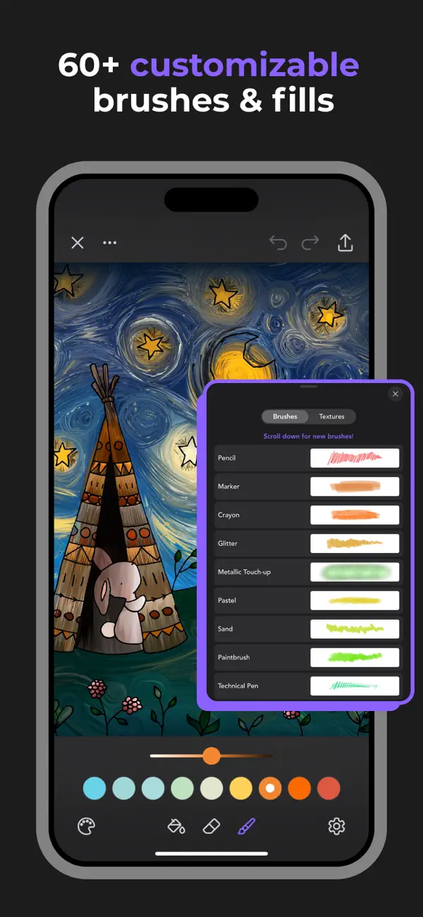 Adult Coloring Book - Pigment iOS Mod IPA screenshot 3 - iOS app interface
