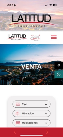 Latitud Propiedades screenshot