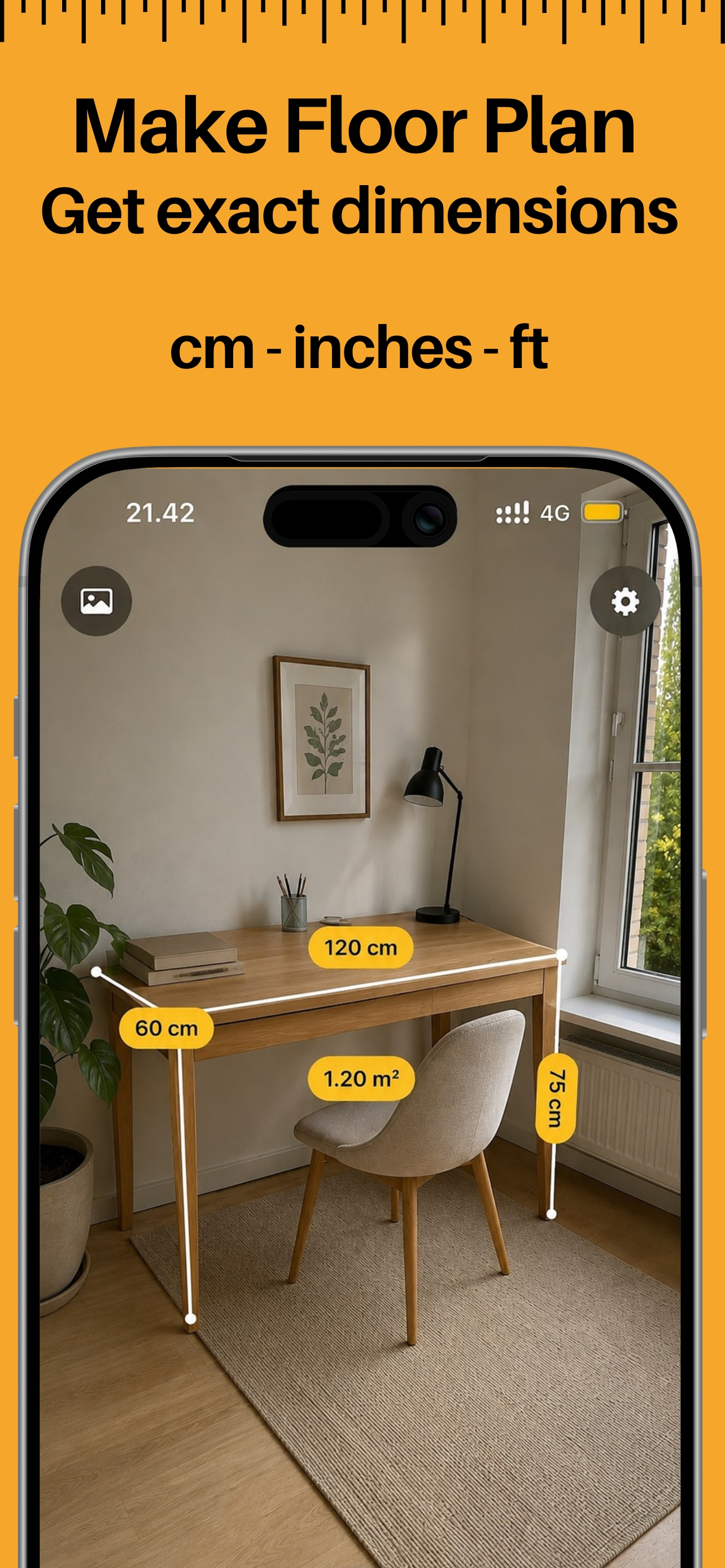 Measuring tape: Ruler & Level screenshot 2