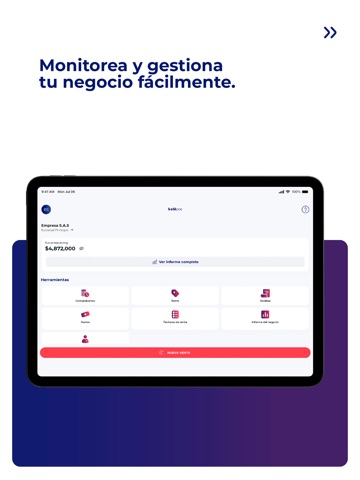 Bold - POS iPad screenshot