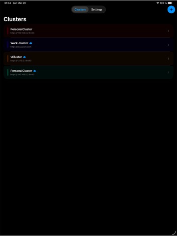 Ploigos Kubernetes client ipad screenshot 2
