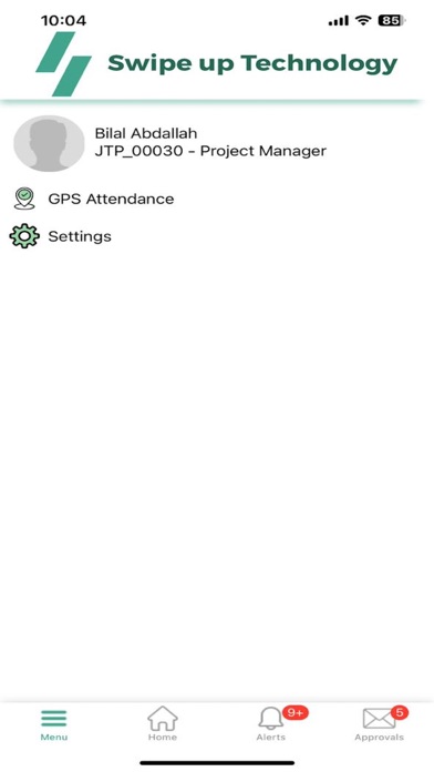 Swipe up Technology HRMS Screenshot