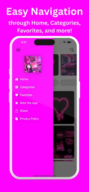 Neon Pink Wallpapers HD screenshot 2