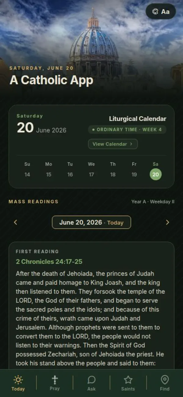 Screenshot #1 pour A Catholic App