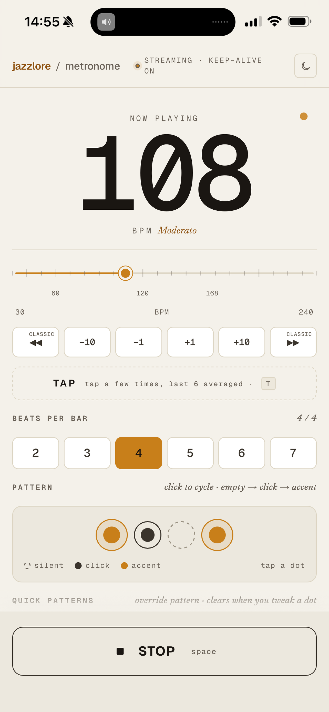 Jazzlore Metronome screenshot 6