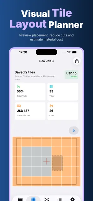 TileFit: Tile Layout Planner screenshot 2