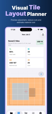 TileFit: Tile Layout Planner iPhone screenshot