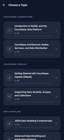 Couchbase Developer Prep のスクリーンショット